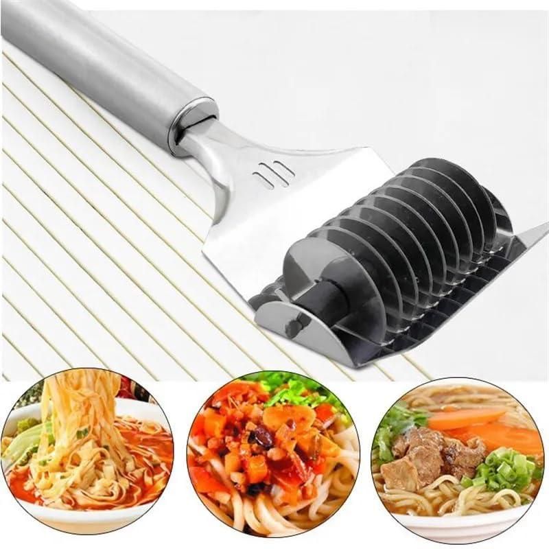 Stainless Steel Handheld Dough & Manual Noodle Pasta Cutter Tool